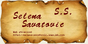 Selena Savatović vizit kartica